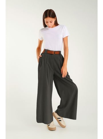 Tamba Kuloty w kolorze antracytowym ze sztruksu babycord