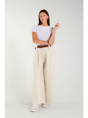 Tamba Culotte mit Gürtel in Creme