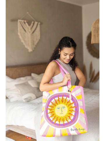 moses. Shopper "Shine Bright" in Rosa/ Gelb - (B)37 x (H)38 x (T)13 cm