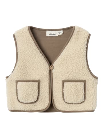 Lil Atelier Teddybodywarmer beige