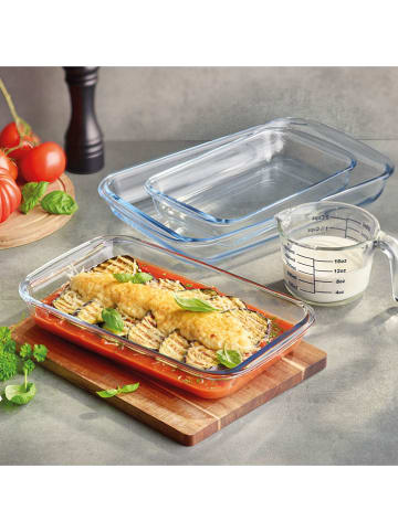 Sauter 4er-Set: Auflaufformen in Transparent