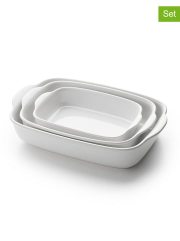Sauter 3-delige set: ovenschalen wit