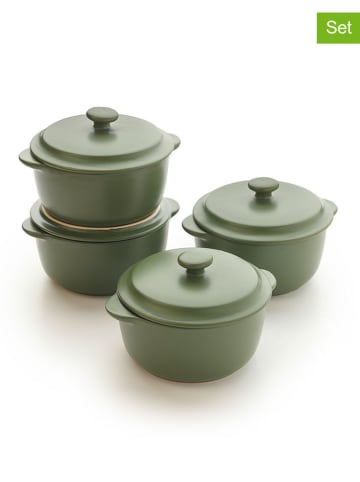 Sauter 4er-Set: Servierschalen in Grün - Ø 13 cm