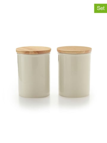 Sauter 2-delige set: voorraaddozen crème