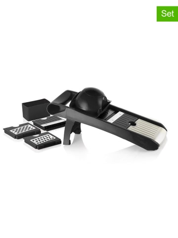 Sauter 4-delige groenteraspset zwart - (B)35 x (H)12 cm