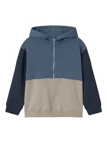 name it Hoodie "Rlyant" in Blau/ Beige