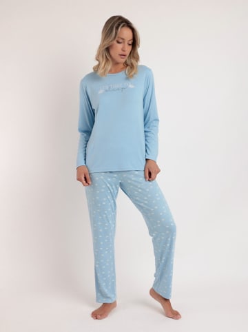admas Pyjama lichtblauw