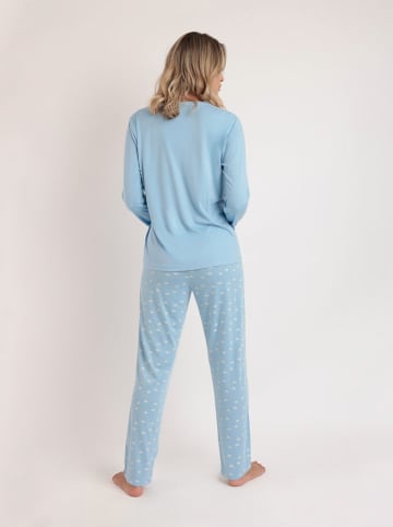 admas Pyjama lichtblauw