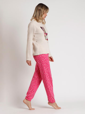 SANTORO London Pyjama in Beige/ Rosa