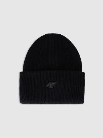 4F Beanie in Schwarz