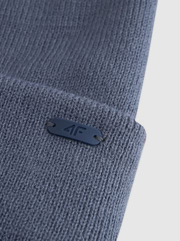 4F Beanie in Blaugrau