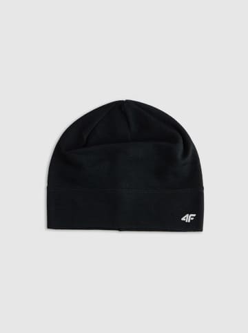 4F Wełniana czapka beanie w kolorze czarnym