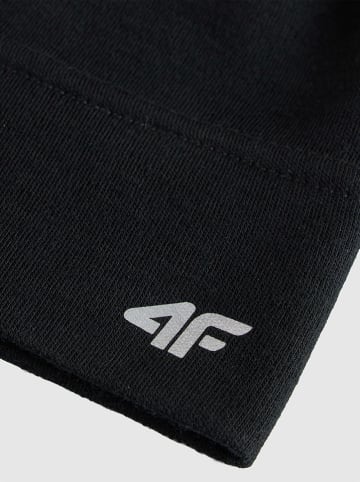 4F Wollbeanie in Schwarz