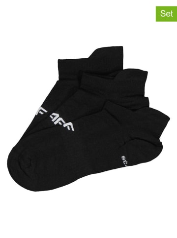 4F 3er-Set: Socken in Schwarz