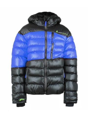 Peak Mountain Steppjacke in Schwarz/ Blau