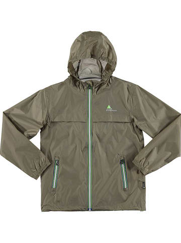 Peak Mountain Kurtka przeciwdeszczowa w kolorze khaki