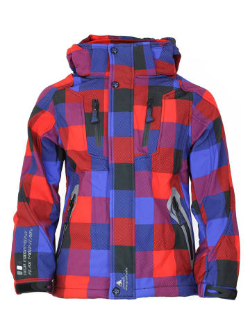 Peak Mountain Softshelljacke in Rot/ Blau