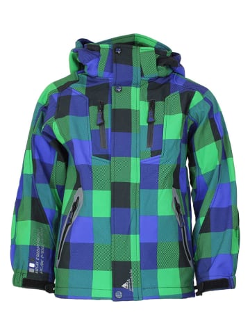 Peak Mountain Softshelljacke in Grün/ Blau