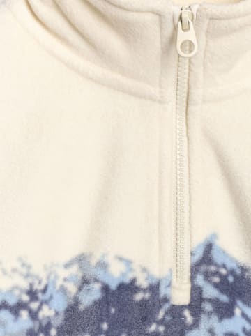 4F Bluza polarowa w kolorze kremowo-niebieskim