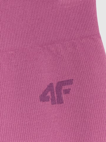 4F Legginsy w kolorze różowym