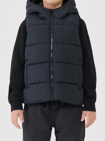 4F Doorgestikte bodywarmer zwart