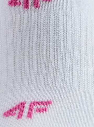 4F 3-delige set: sokken lichtroze/wit