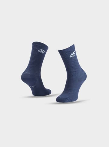 4F 3er-Set: Socken in Blau/ Grau/ Weiß