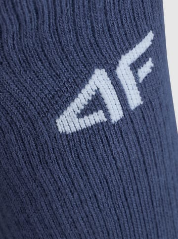 4F 3er-Set: Socken in Blau/ Grau/ Weiß