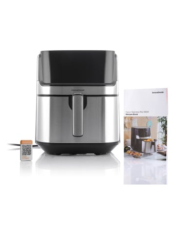 InnovaGoods Heißluftfritteuse in Schwarz/ Silber - 5,5 l
