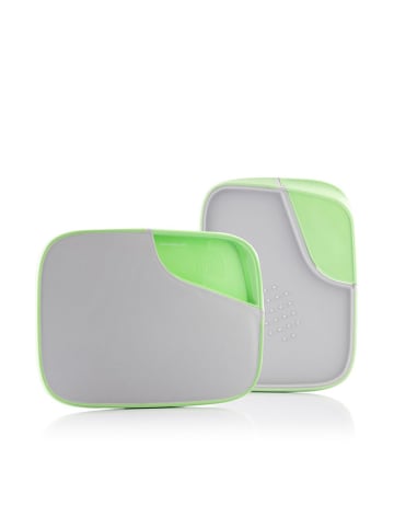 InnovaGoods Schneidebrett in Grau/ Grün - (B)37,5 x (H)2 x (T)28 cm