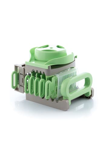 InnovaGoods 6in1-Reibe in Grau/ Grün - (B)16 x (H)14,5 x (T)14 cm