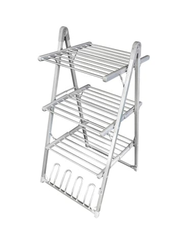 InnovaGoods Elektrischer Wäsche- und Schuhständer in Silber/ Grau - (B)66 x (H)135 x (T)73 cm
