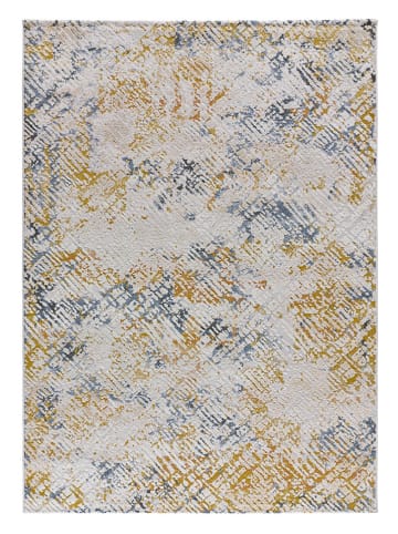 Atticgo Kurzflor-Teppich "Kilis" in Creme/ Orange/ Blau