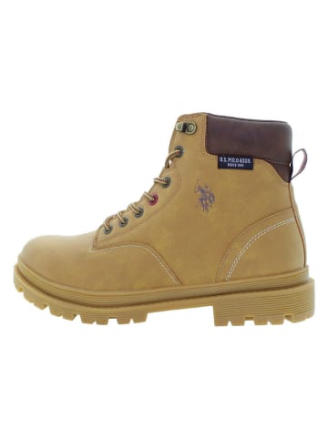 U.S. Polo Assn. Botki w kolorze jasnobrązowym
