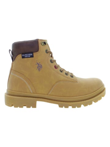U.S. Polo Assn. Botki w kolorze jasnobrązowym