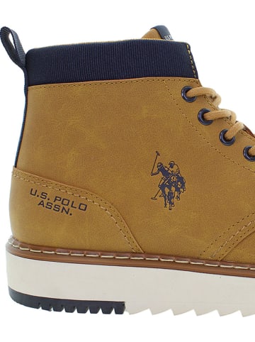 U.S. Polo Assn. Botki w kolorze jasnobrązowym