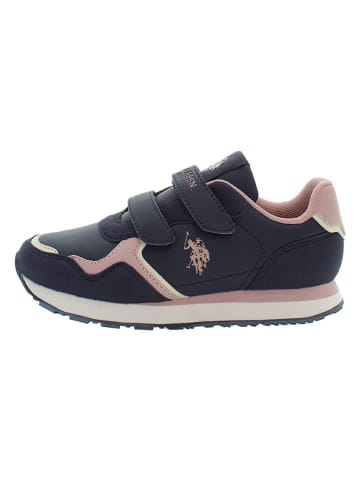U.S. Polo Assn. Sneakers donkerblauw/lichtroze