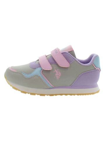U.S. Polo Assn. Sneakersy w kolorze jasnoróżowo-błękitno-fioletowym