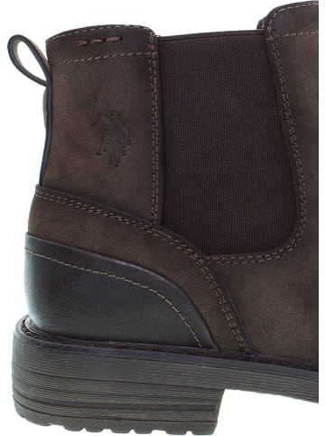 U.S. Polo Assn. Sztyblety w kolorze brązowym
