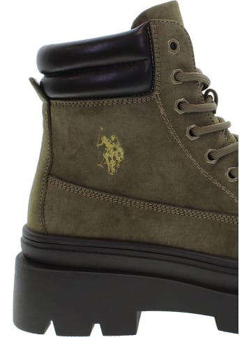 U.S. Polo Assn. Botki w kolorze khaki
