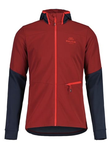 Maloja Hybridjacke "AuerhahnM. Puzzle" in Dunkelblau/ Rot