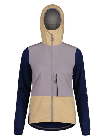 Maloja Hybridjacke "SennesM." in Dunkelblau/ Lila/ Beige