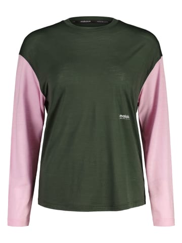 Maloja Funktionsshirt "WiestalM." in Khaki/ Rosa