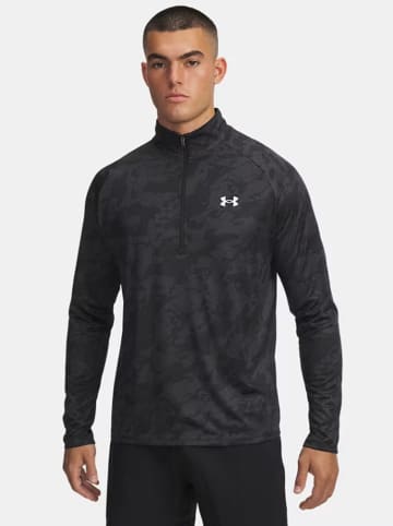 Under Armour Koszulka sportowa "Tech 2.0" w kolorze szaro-czarnym