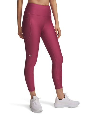 Under Armour Legginsy sportowe "Tech Hi" w kolorze różowym