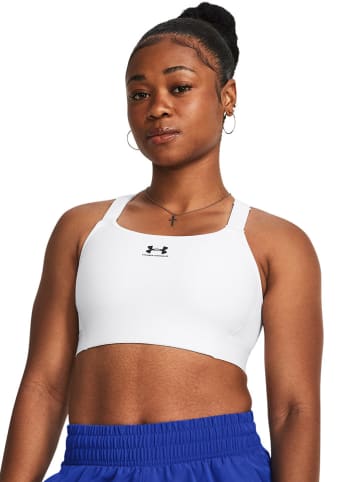 Under Armour Sport-BH in Weiß - High