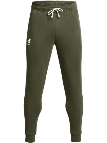 Under Armour Spodnie dresowe "Rival" w kolorze khaki