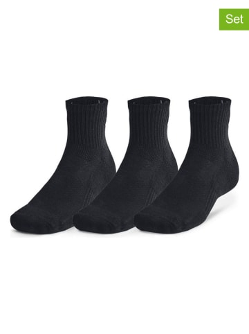 Under Armour Skarpety sportowe (3 pary) w kolorze czarnym