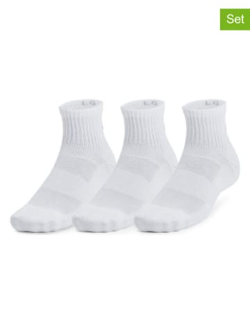 Under Armour Skarpety sportowe (3 pary) w kolorze białym