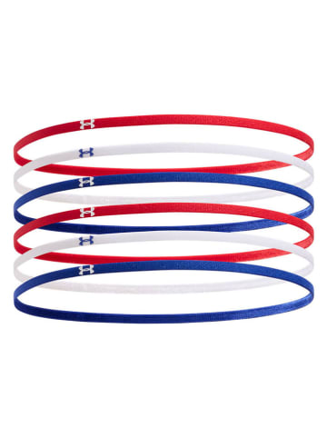 Under Armour 6er-Set: Stirnbänder in Rot/ Blau/ Weiß